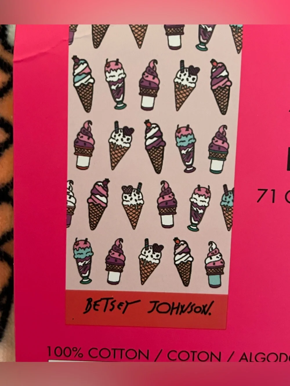 Betsey Johnson Ice Cream Beach Towel